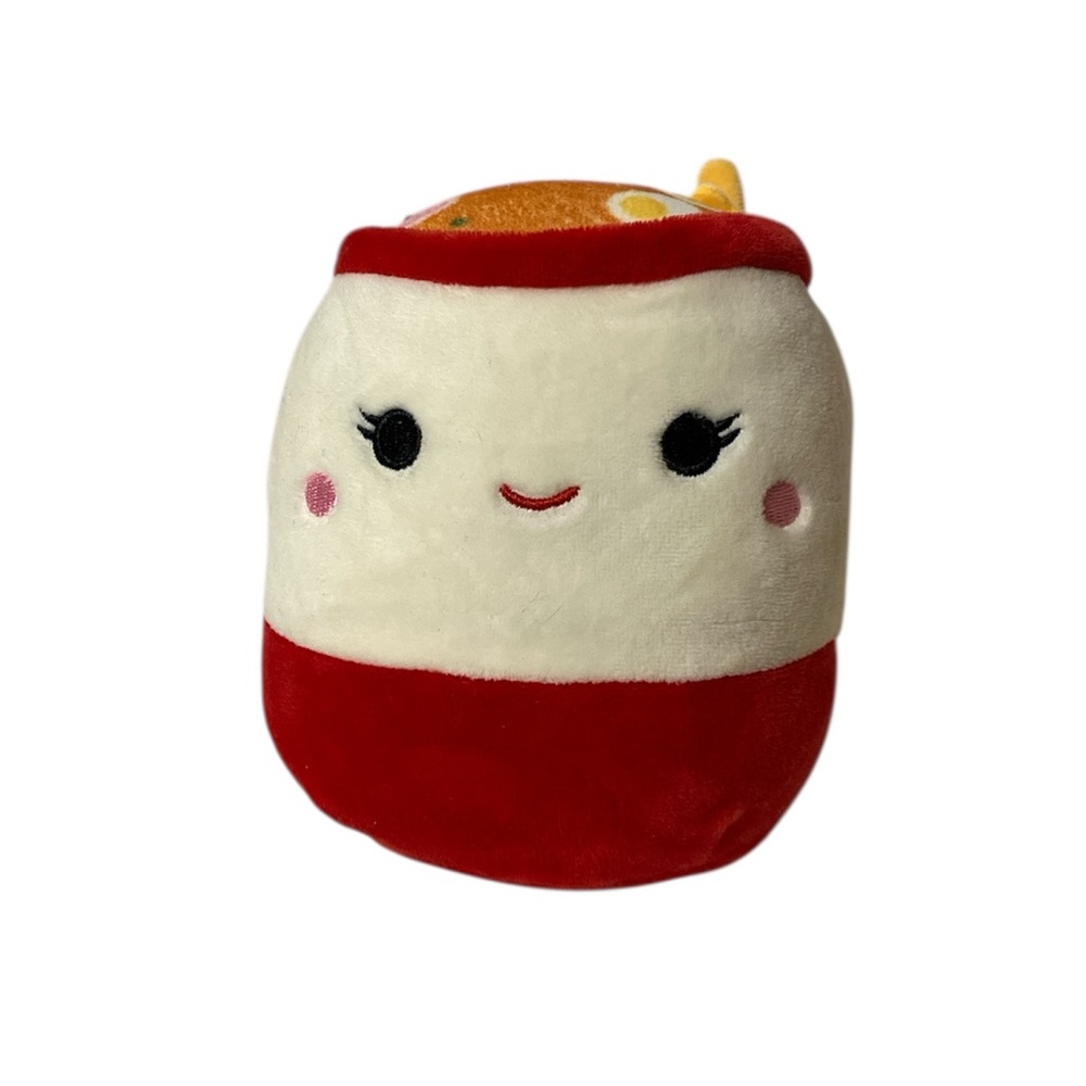 Squishmallows Raisy The Ramen Plush 5 in Food Stuffed Animal Embroidered Eyes